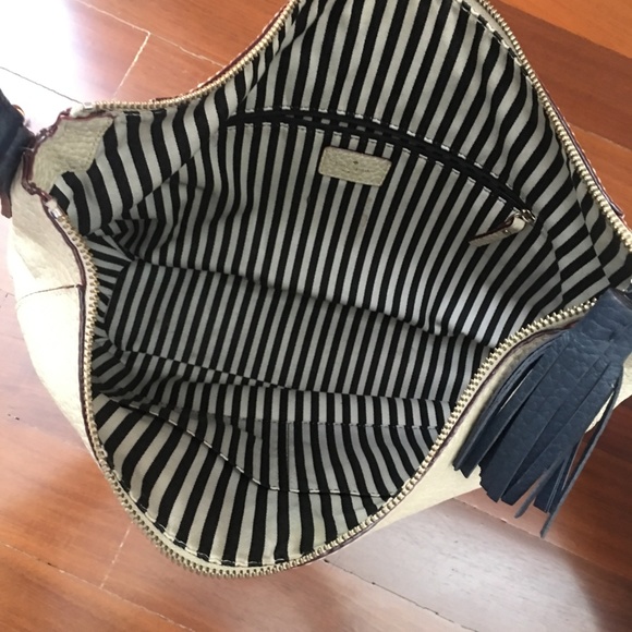 leather kate spade purse - cream and navy - Picture 8 of 8